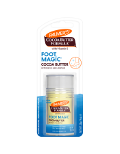 Repair and relieve extremely dry, cracked heels with Palmer’s Cocoa Butter Formula Foot Magic Heel Repair, crafted with rich, moisturizing Cocoa Butter, soothing Peppermint Oil, and skin-softening Shea Butter. This intensively concentrated balm helps soften even the roughest, most callused skin. 
 
Usage Instructions:
Step1: Exfoliate feet with Palmer’s Foot Magic Scrub.
 Step 2: Apply a generous amount of Foot Magic Cream all over feet.
 Step 3: Apply Foot Magic Heel Repair on callused areas and cracks. For an overnight treatment, apply before bed and cover feet with socks. 

Suitable for Vegans.