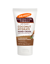 Hydrate and Replenish hands with Palmer’s Coconut Oil Formula Hand Cream, crafted with antioxidant-rich Extra Virgin Coconut Oil and Green Coffee Extract.
Fair Trade Coconut Oil
*Certified Organic Extra Virgin Fair Trade Coconut Oil
Paraben, Phthalate & Dye Free
48 Hour Moisture 
Usage: Use on clean, dry hands as needed.
Suitable for Vegans