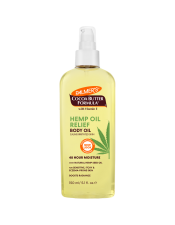 Soothe and Calm extremely dry, itchy, irritated skin with Palmer's Hemp Oil Body Oil, crafted with natural Cannabis Sativa Hemp Seed Oil and Cocoa Butter to revitalize and relieve irritation. 
48 Hour moisture
For Sensitive, Itchy & Eczema-Prone Skin
VISIBLE CLINICAL RESULTS*
94% REDUCTION IN IRRITATION 90% REDUCTION IN FLAKING/PEELING95% IMPROVED SKIN REDNESS
*Independent clinical dermatologist assessment after 2 weeks: 20 subjects
 Suitable for Vegans